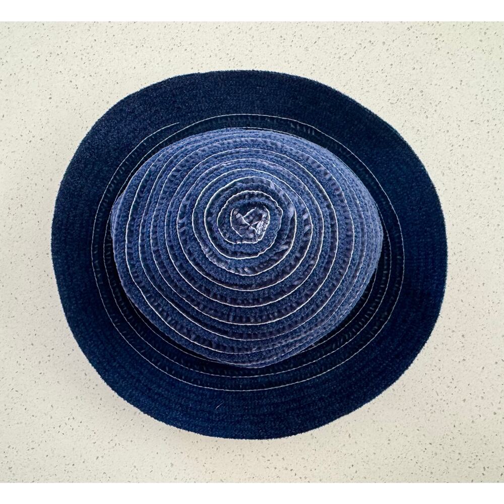 Betmar New York Tiered Braid Derby Cloche in Blue Jean Color - Picture 3 of 5